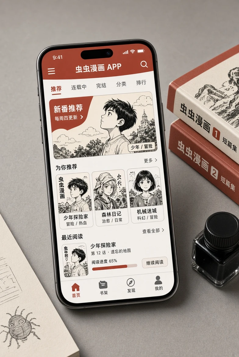 虫虫漫画APP界面图
