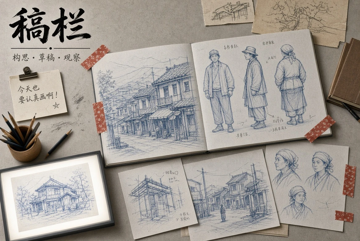 稿栏内容图