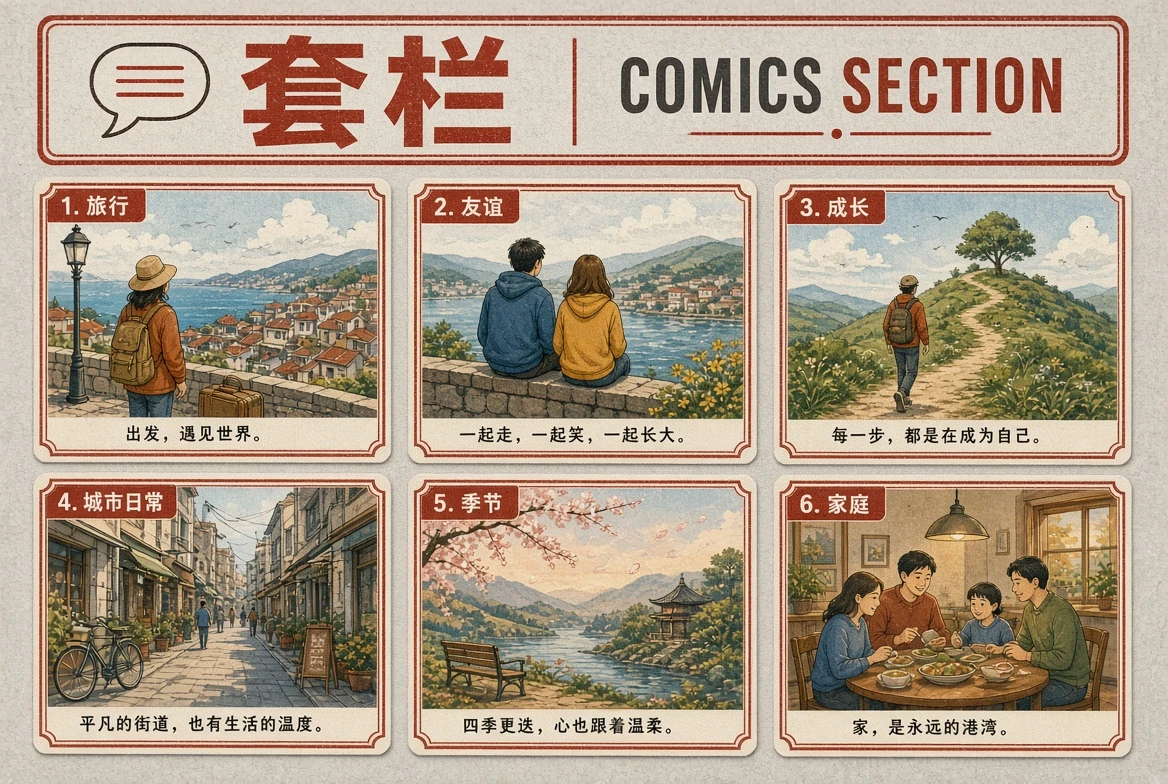 套栏内容图